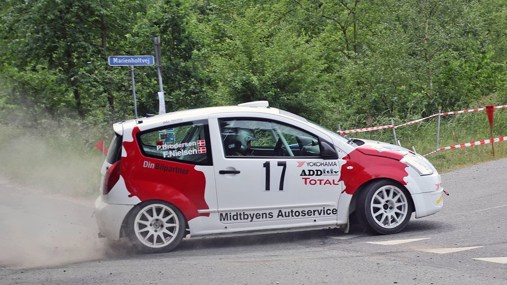 Frank Nielsen og Per Brodersen kørte et perfekt rally på Djursland før sommerferien
(Foto: Allan POST Christiansen)